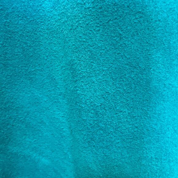 Free People "Retro Love' Suede Trapeze Dress Teal Aqua Sz M - Picture 7 of 8